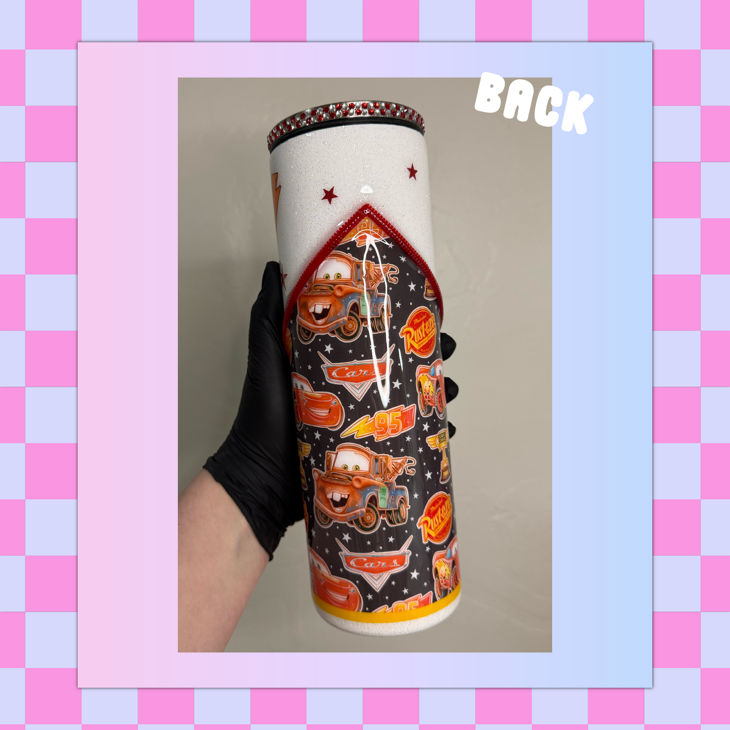 Red Race Car 30 oz Skinny Tumbler