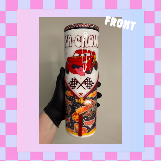 Red Race Car 30 oz Skinny Tumbler