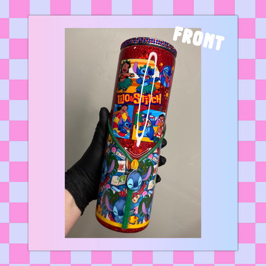 Blue Alien 30oz Skinny Tumbler