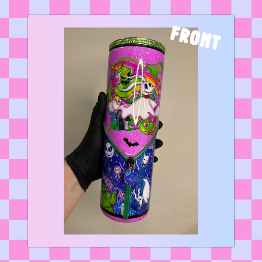 Green Monster + Dog 30oz Skinny Tumbler