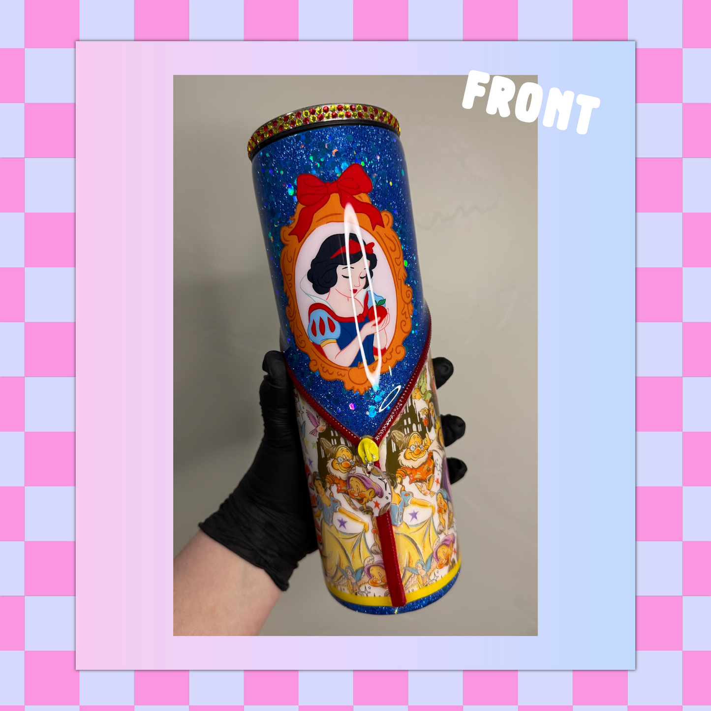 Red Bow Princess 30oz Skinny Tumbler