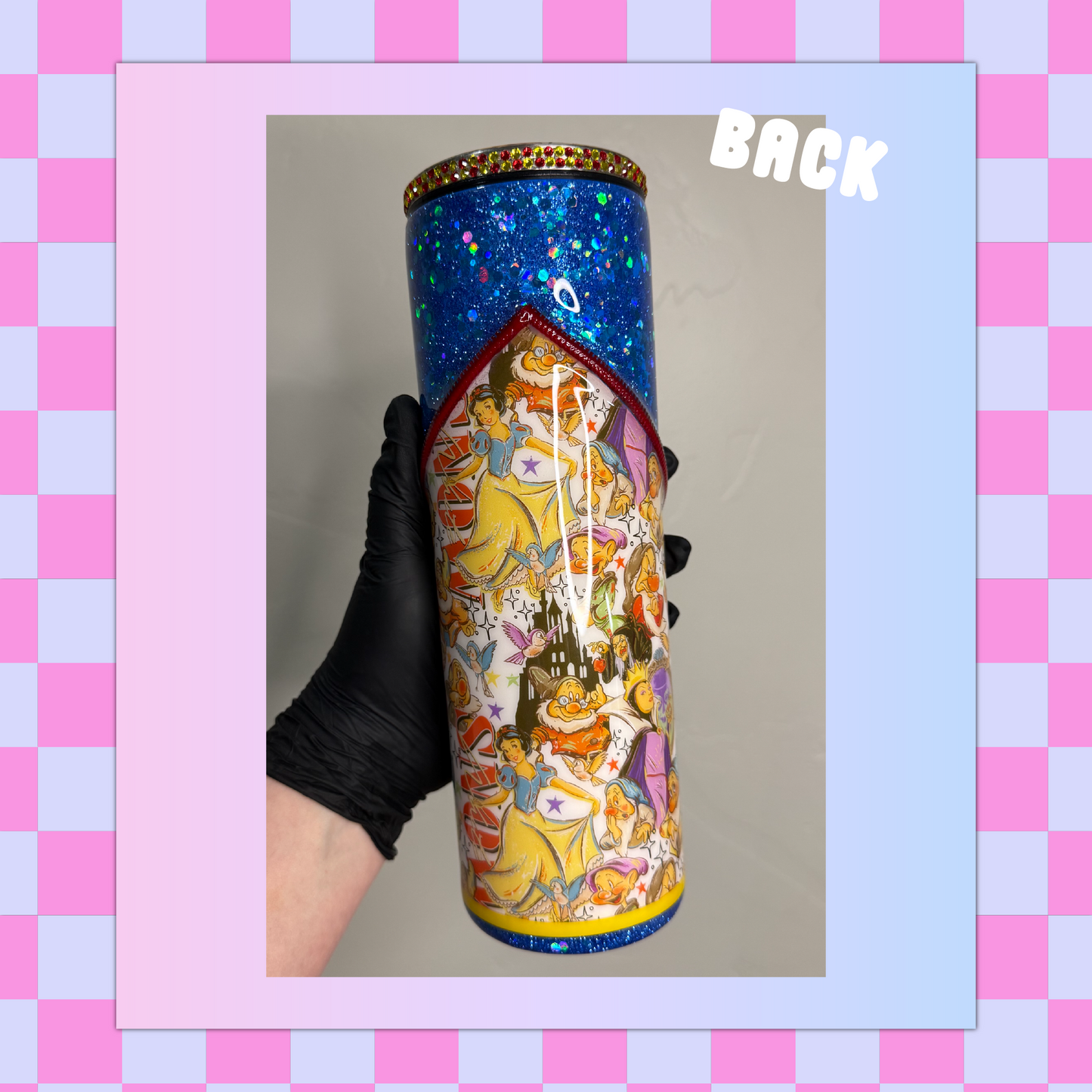 Red Bow Princess 30oz Skinny Tumbler
